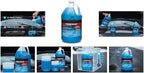(6 Gallons) - Power Blast Windshield Washer Fluid, 0°F Protection, Blue, 1 Gallon Jug, Ready to Use (6 GALLONS, Blue Power Blast 0°F)