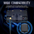 23FT Satellite Radio Antenna Compatible with Sirius XM, Magnetic Mount, SMB Connector 2320-2345MHz, for Car Receivers, Includes Trim Removal Tool
