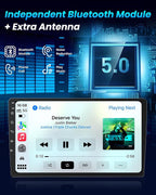 [8Core 4G+64G] Car Radio for Honda Accord 7th 2003-2007: 10.1'' HD Touch Screen Stereo with Wireless CarPlay Android Auto 5G WiFi Bluetooth GPS FM AM 36EQ DSP SWC 1080P Backup Camera
