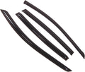 WD2-334 Dark Smoke 4 Pcs Set Window Visor (Outside Mount) Deflector Rain Guard Compatible with 2002-2006 Nissan Altima Sedan