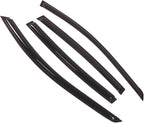 WD2-334 Dark Smoke 4 Pcs Set Window Visor (Outside Mount) Deflector Rain Guard Compatible with 2002-2006 Nissan Altima Sedan