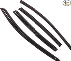 Outside Mount Window Vent Visors Rain Guards Compatible with Nissan Altima Sedan 2002-2006 | Side Window Wind Deflectors Rain Shields | Black Tinted, 4 Pcs Set, BGWV-334