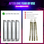 Car LED Lights Interior, RGB Interior Car Lights with App Control and Music Sync, USB Under Dash LED Lights for Jeeps Trucks SUVs, DC 5V