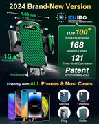 Phone Holders for Your Car 2026 Ultimate Phone Mount Military-Grade Windshield Dashboard Vent【Newest Best Strongest】 Cell Phone Car Mount for iPhone 16 Pro Max 15 Samsung Android,Green