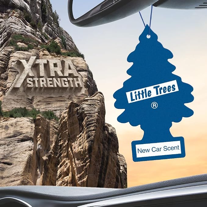 Car Air Freshener | Xtra Strength Provides Long-Lasting Scent for Auto or Home | Extra Boost of Fragrance | New Car Scent, 24 Air Fresheners (Pack of 6)