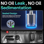 Smart Car Air Freshener, Car Air Freshener Diffuser with 100ml Perfume, Long Lasting Lasts 6 Months, RGB Music Syncing Light, Auto On/Off, 5 Adjustable Rechargeable Aroma Diffuser, Cologne