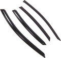 WD2-691 Dark Smoke 4 Pcs Set Window Visor (Outside Mount) Deflector Rain Guard Compatible with 2011-2017 Hyundai Accent