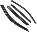 WD2-439 Dark Smoke 4 Pcs Set Window Visor (Outside Mount) Deflector Rain Guard Compatible with 2001-2005 Toyota RAV4