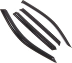 WD2-439 Dark Smoke 4 Pcs Set Window Visor (Outside Mount) Deflector Rain Guard Compatible with 2001-2005 Toyota RAV4
