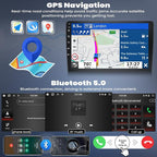 6+128G 8 Core Android 13 Car Stereo for Ford Fusion Mondeo 2013-2019 with Wireless CarPlay&Android Auto,9" Touchscreen Car Radio,5G WiFi,GPS,Mirror Link,Bluetooth 5.0,FM RDS,DSP 32EQ,SWC,Backup Camera