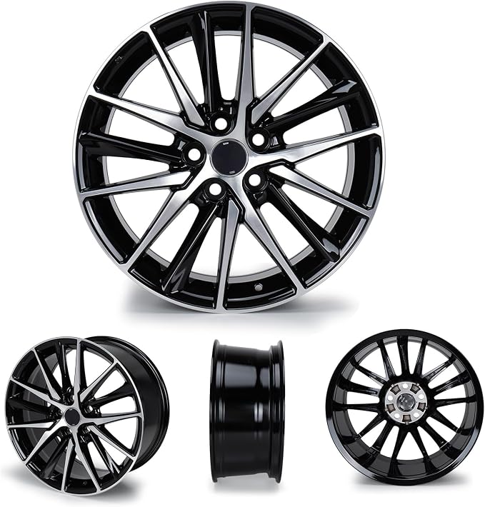 New 18x8" 18 Inch Aluminum Alloy Wheel Rim Compatible with Toyota Camry 2021 2022 2023, OEM Design, Alloy Replacement Wheel, Super Duty Car Rims Replacement | Direct Fit - OE Stock Specs, Gloss Black