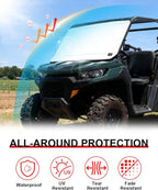 UTV Windshield Cover Compatible with Can-Am Defender 2016-2026 and Polaris Ranger XP 1000 2017-2026 (Not RZR), Waterproof Transport Protector for Ice and Snow