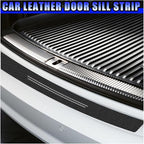 Car Door Sill Protector, Anti-Scratch Automotive Doors Threshold Strip Sticker, Waterproof Auto Door Entry Edge Guard, Carbon Fiber Decoration Trim Cover for Car, SUV, Truck (White-9PCS)