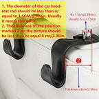 4 PCS Car Seat Headrest Hook Seat Headrest Hanger Organizer Storage Universal for Bags Clothes Car Interior Accessories Headrest Purse Hook Car