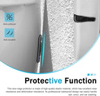4 PCS Car Door Edge Guards, Luminous Anti-Collision Car Door Protector, Anti-Scratch Vehicle Side Door Edge Guard Trim, Universal for Most Cars, Sedans, Trucks, SUVs (Gray)