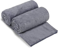 Large Bath Towels Set of 2, 30" x 60", Fast Drying, Soft Super Absorbent Oversized Microfiber Towel for Body, Use for Hotel, Salon, Yoga, Gym,Spa, Sauna, Shower, Pool, Sport - Grey Floral