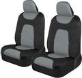 AquaShield Waterproof Front Seat Covers, Gray Seat Covers for Cars – Neoprene Front Car Seats Cover, SUV Seat Covers Protector - Car Interior Cover for Auto, Trucks, & Dog Owners