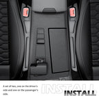 2PCS Car Seat Gap Filler Organizer,Multifunctional Car Gap Filler Organizer Storages Phone Key Avoids Things Falling,Universal Car Blocker Between Seats Car Organizer Car Accessories