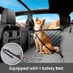 Back Seat Extender for Dogs 57 * 28.7 in, Upgraded Sofa Leather Dog Car Seat Cover for Back Seat, Foldable in the Car, Hard PVC Panels Bottom Support to 330 lbs, for Full Size Truck/SUV