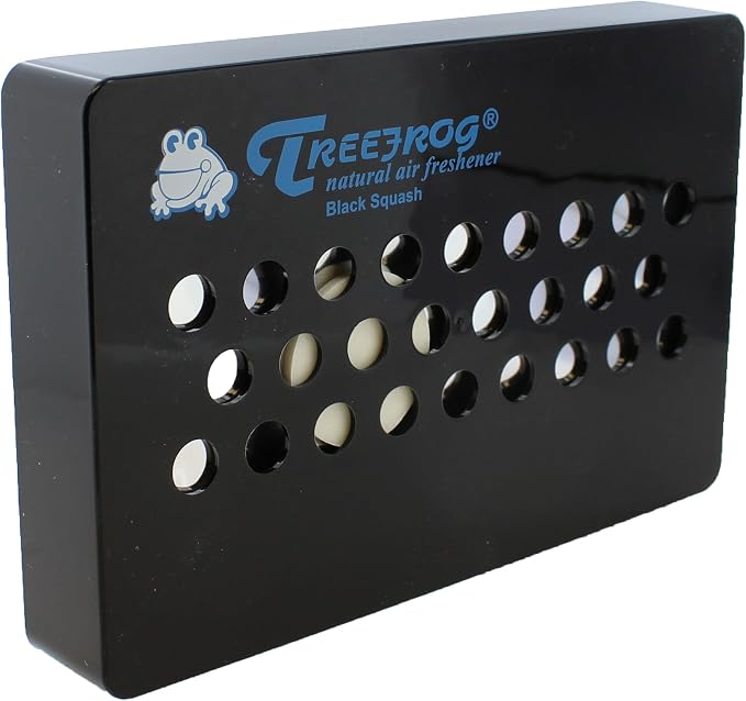 TreeFrog Xtreme Fresh Under-The-Car Natural Air Freshener - Black Squash Scented (Pack of 6)