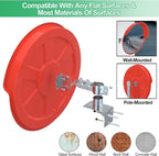 24" Convex Security Mirror,Curved Safety Traffic Road Driveway Mirror,Adjustable Safety Corner Surveillance Mirrors,Outdoor Indoor Blind Spot Mirrors For Garage Parking Lot Shop Office