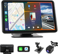 Portable Wireless Carplay Car Stereo, 7 inch HD Touchscreen for All Vehicles,with Apple CarPlay & Android Auto with Backup Camera/Mirror Link/Voice Control/Bluetooth/GPS/AUX/FM Satellite Radio