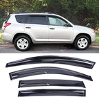 Side Car Window Visors Rain Guards for 2006-2012 Toyota RAV4 XA30 Wind Deflectors Vent Window Shades
