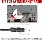 Car Fully Automatic Power Antenna Kit, Replacement for Pre-2000 Chevy Cadillac Mercedes-Benz BMW Honda Nissan Toyota Retractable FM AM Motor Aerial to Connect with Aftermarket Radio Stereo