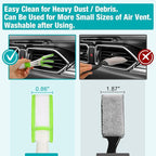 Car Interior Duster Detailing Cleaning Gel Brushes Kit, | Soft Dust Detail Crevice Brush Slime Putty Cleaner Accessories Tools for Dashboard,Air Vent,Panel,Leather