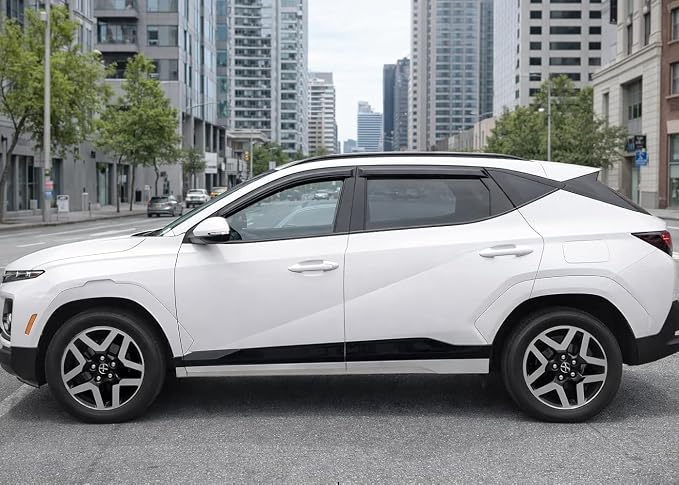 2024-2026 Tape-On Rain Guards Compatible with Hyundai Kona Side Window Visor Deflectors SE SEL Convenience N Line S Limited 2025