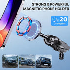 Stainless Steel Phone Mount for 2019-2023 Ford Ranger XL/XLT/Lariat - Heavy Duty All-Metal Shakeproof Bolt-On Install Super Stable Dash Phone Holder - Ford Ranger Phone Mount