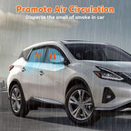 Rain Guards Compatible with 2015-2024 Nissan Murano,Tape-On Side Window Visor Wind Deflector Vent Visors Car Accessories 4pcs
