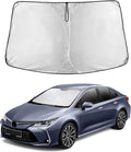 Windshield Sunshade Compatible for Toyota Corolla 2014-2017 2018 2019 L, LE (Eco/Plus), S, SE, XLE, XSE Sun Visor for Front Windshield & Window Sun Shade Cover, UV Blocker, Car Accessories