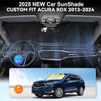 Windshield Sunshade for Acura RDX 2013 2019-2023 2024 2025 2026 210T 2-Layer Front Window Shades Cover for Windshield Sun Visor Screen Protector 210T Reflective Blocks UV Rays Cool Car Accessories