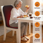 Heated Seat Cushion for Office Chair - Heating Pad for Back, Lumbar, Hip, Thigh with 7 Temp Levels & Auto Shutoff - Warm Gift for Winter