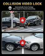 2.5K+1080P Dual Dash Cam Front and Inside, WiFi & GPS Dash Camera for Cars with 32G Card, IR Night Vision, 3" IPS Screen, Inside Car Camera for Taxi Driver, Support 256GB Max, App Control