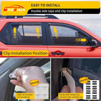 Visor Rain Guards Compatible with 2026 2027 Honda Passport (Not for 2025) Front & Rear in-Channel Window Visors Wind Deflectors Weather Shield for 2026 Passport 4PCS Accessories