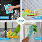 AIDEA Microfiber Cleaning Cloth, 400PK, Soft Absorbent Rags, Microfiber Towels for Cars, Kitchen Towels, Dusting Cloth for Home, Window, Cleaning Supplies, 12"×12"