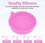 Car Cup Holder Coaster, Silicone Cup Holder Insert, Universal Non-Slip Cup Holders, Car Accessories Interior for Women and Man 4 Pack Pink