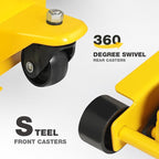 Hydraulic Floor Jack, Quickly Lift Car Jack with Dual Pumps, Heavy Duty Steel Service Jack, 3 Ton (6600 lb) Capacity