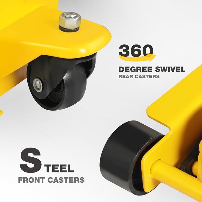 Hydraulic Floor Jack, Quickly Lift Car Jack with Dual Pumps, Heavy Duty Steel Service Jack, 3 Ton (6600 lb) Capacity