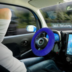 7PCS Set car Interior Aesthetic Accessories, Fluffy 15 inch Steering Wheel Cover, armrest pad, seat Belt Cover,Gear Shift Cover, Fit Girly car Accessories for Women.