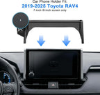 for MagSafe Car Mount Charger, Car Phone Mount for Toyota RAV4 2019–2025 7/8-Inch Screen [15W Wireless Charging], OEM-Style Fit, 360° Rotation Phone Holder Compatible with MagSafe, No Vent Blocking