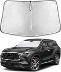 Windshield Sunshade Compatible for Infiniti QX60 2014-2019 2020 2021, Sun Visor for Front Windshield & Window Sun Shade Cover, UV Heat Blocker & Protector, Car Accessories