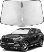 Windshield Sunshade Compatible for Infiniti QX60 2014-2019 2020 2021, Sun Visor for Front Windshield & Window Sun Shade Cover, UV Heat Blocker & Protector, Car Accessories