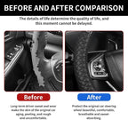 Bling Car Steering Wheel Cover, 15 Inch Rhinestones Soft Leather Elastic Steering Wheel Protector, Sparkly Crystal Diamond for Women, Car Interior Accessories for Most Cars (Black)