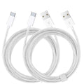 2pack USB C CarPlay Charger Cable Compatible for IPhone 17/16E/16/15, 17Air, 15 16 17 Pro Max,Plus Charging Cord, USB A to USB C Woven Cable for AirPods 4, AirPods Pro (2nd/3rd Gen) Charger Cord 5FT