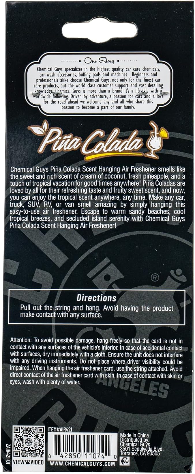Car Fresheners, Hanging Air Fresheners - Pina Colada Scent for Cars, Trucks, SUVs, RVs, Home, Office, Work, Dorm Room, & More - 12 Pack