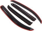 WD2-070i Dark Smoke 4 Pcs Set Window Visor (in-Channel) Deflector Rain Guard Compatible with 2006-2011 Chevrolet HHR