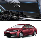 Custom Fit Corolla Windshield Sunshade for 2009-2012 2013 Toyota C-orolla Hatchback Sedan Accessories (Not for Corolla Cross) Front Window Shield Cover Sun Visor Protector Block UV Rays